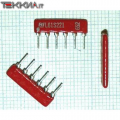 220 ohm 5x Array di resistori con comune (6 pin ) SIP6 1AA13119_N46a