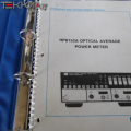 MANUAL : HEWLETT PACKARD HP8152A OPTICAL AVERAGE POWER METER 1AA15264_P11a