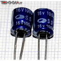 100uF 16V Condensatore elettrolitico kit 10 pezzi 1AA12171_N37b_/