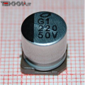 220uF 50V Condensatore ELETT. SMD 10x10.5mm SMD80-4_M01a