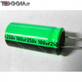 100uF 250V Condensatore elettrolitico 1AA13625_L38b