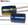 1000uF 10V Condensatore elettrolitico Passo 0.2" 1AA13658_R10b