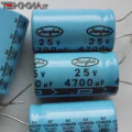 4700uF 25V 35x19mm Condensatore elettrolitico Jianghai 1AA16690_N12a