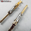 1 Polo Contatto terminale pin Connettore dorato maschio Lungh.:27mm Diam.:1.5mm 1AA19952_N46b