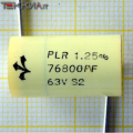 76.8nF 63V 1.25% Condensatore antinduttivo Polistirene 1AA20071_L18b