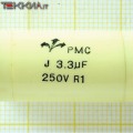3.3uF 250V Condensatore antinduttivo Policarbonato PMC R1 ACOA 1AA20076_L18b