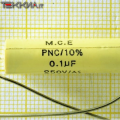 100nF 250V/A1 Condensatore film Policarbonato 1AA20084_L18b