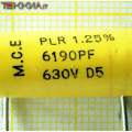 6.19nF 630V 1.25% Condensatore antinduttivo Polistirene 1AA20093_L18b
