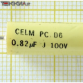 820nF 100V Condensatore antinduttivo Policarbonato CELM PC D6 1AA20098_L18b