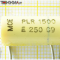 1.5nF 250V Condensatore antinduttivo Polistirene PLR M.C.E. 1AA20121_L18b
