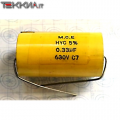 330nF 630V 5% Condensatore antinduttivo Polipropilene metallizzato HYC 5% C7 M.C.E. 1AA20145_L18b