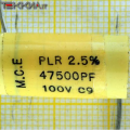 47.5nF 100V 2.5% Condensatore antinduttivo Polistirene 1AA20155_L18b_/