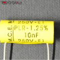 10.0nF 250V/E1 PRL/1.25% Condensatore Poliestere 1AA20163_L18b