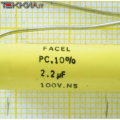 2.2uF 100V PC 10% N5 Condensatore antinduttivo Policarbonato FACEL 1AA20167_L18b