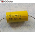 27nF 63V Condensatore antinduttivo Poliestere FACEL PRA P6 1AA20175_L11b