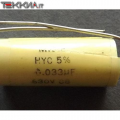 33nF 630V 5% Condensatore antinduttivo Polipropilene metallizzato HYC M.C.E. 1AA20177_L11b