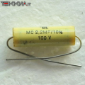 2.2uF 100V 10% Condensatore antinduttivo Policarbonato PMC M.C.E. 1AA20183_L11b