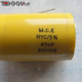 47nF 2KV/C5 5% Condensatore antinduttivo Polipropilene metallizzato HYC M.C.E. 1AA20212_L11b