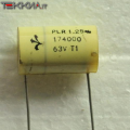 174nF 63V 1.25% Condensatore antinduttivo Polistirene PLR IEC60384-7 1AA20213_L11b