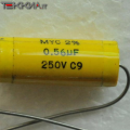 560nF 250V 2% Condensatore antinduttivo Polipropilene MYC C9 M.C.E. 1AA20214_L11b