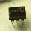 4N35  Optocoupler, Phototransistor Output, With Base Connection 1AA21454_M33b