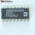ADM3202ARN RS-232 LINE DRIVER/RECEIVER 2/2 Transceiver Full RS232 16-SOIC ANALOG DEVICES 1AA22068_N10a