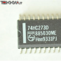 74HC273D Octal D-type flip-flop with reset, positive-edge trigger 20-SO SMD 1AA22545_M06a
